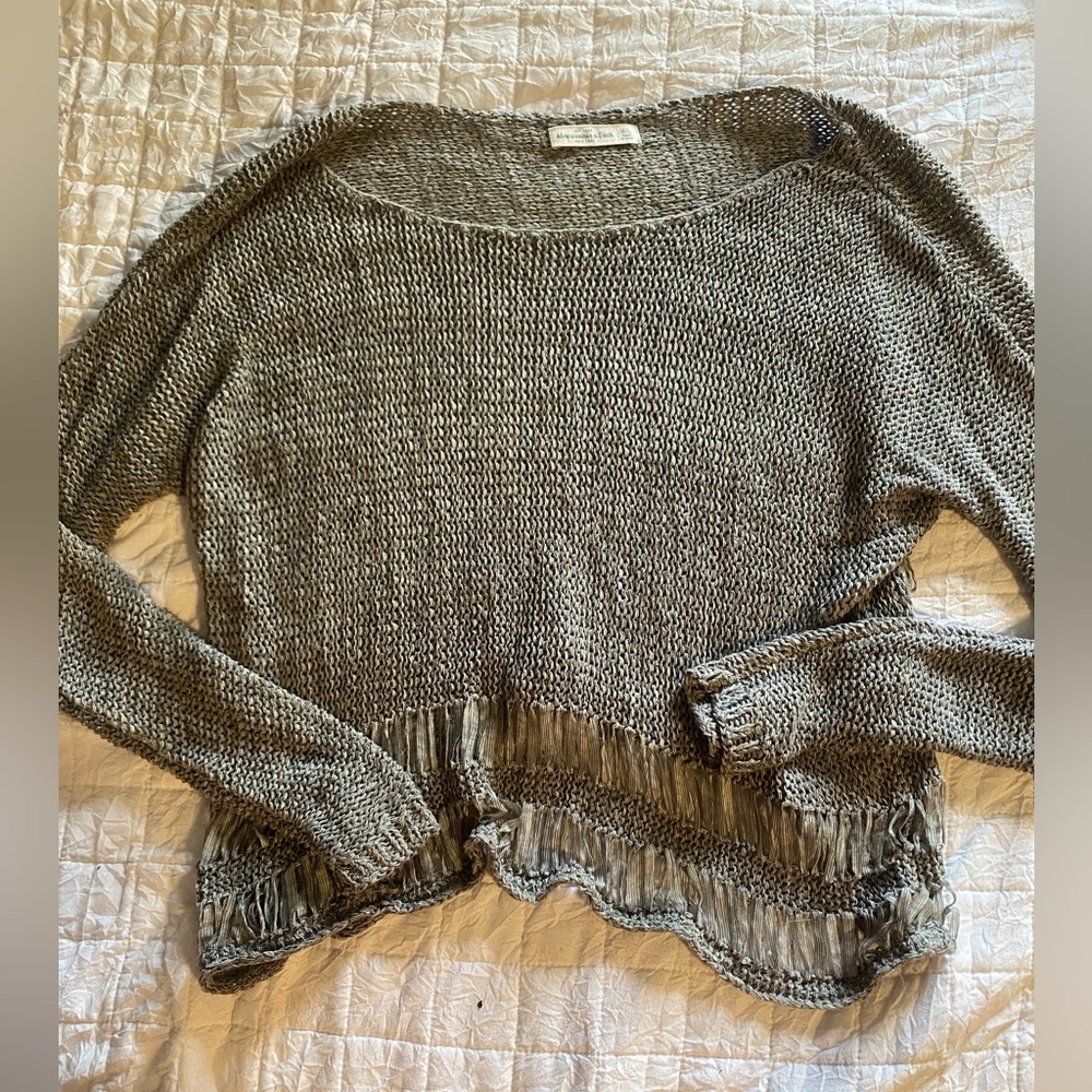 Abercrombie and Fitch long sleeve off the shoulder shirt